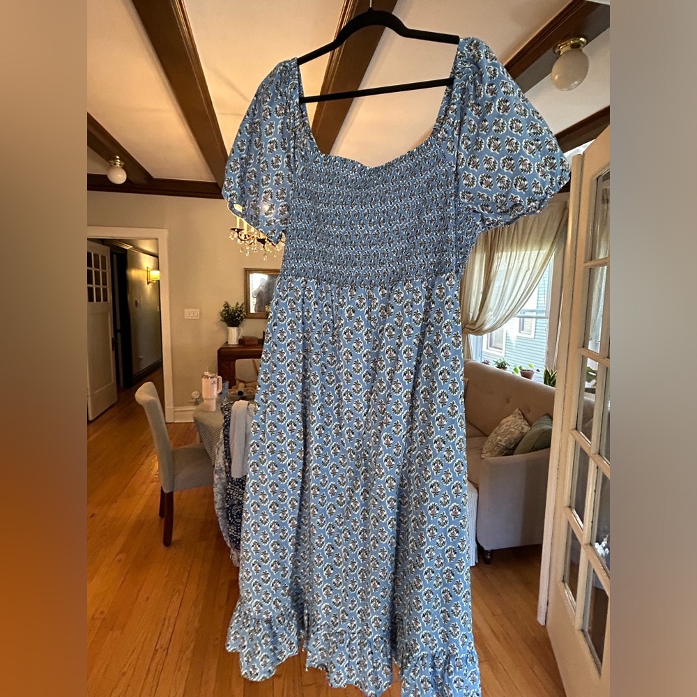 NWT J.Crew factory puff sleeve dress & matching headband